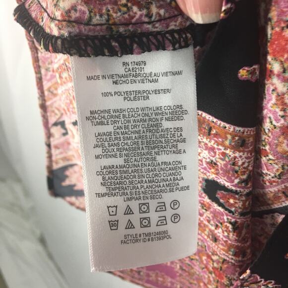 NWT BCBGMazAzria Women's Woven Top Blouse Size Medium - Picture 5 of 8